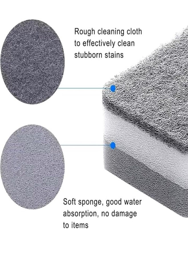 PKI Smart Essentials Dual-Sided Grey Cellulose Sponge with Gentle Scouring Pad – Multi-Purpose for Kitchen, Commercial, and Outdoor Cleaning (Set of 6) - Image 2