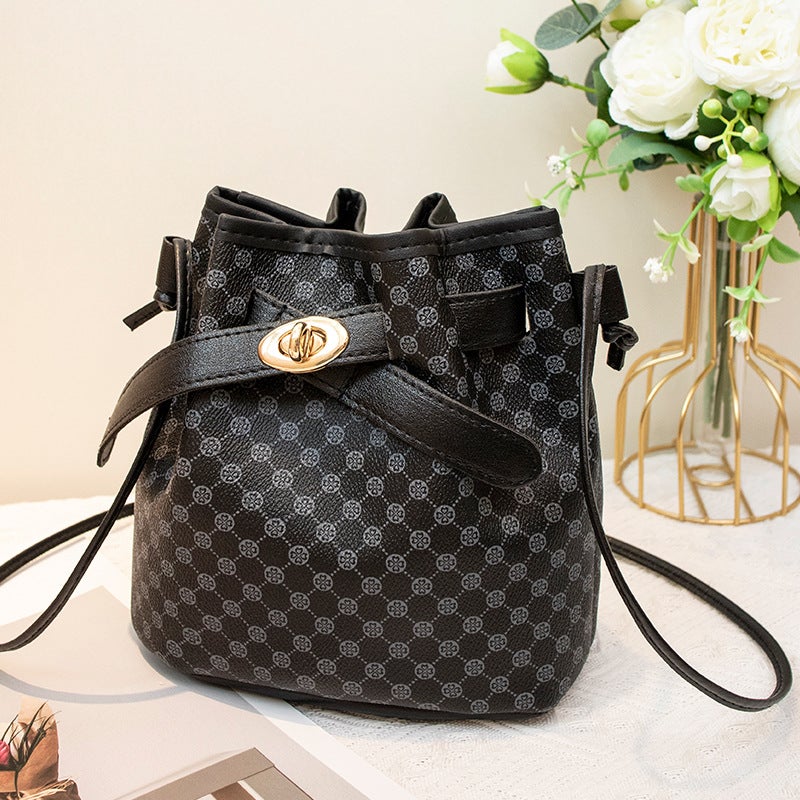 Printed Small Bucket Bag 2023 New Bag Mini Bags Mini Small Bag Classic Shoulder Bag - Image 1