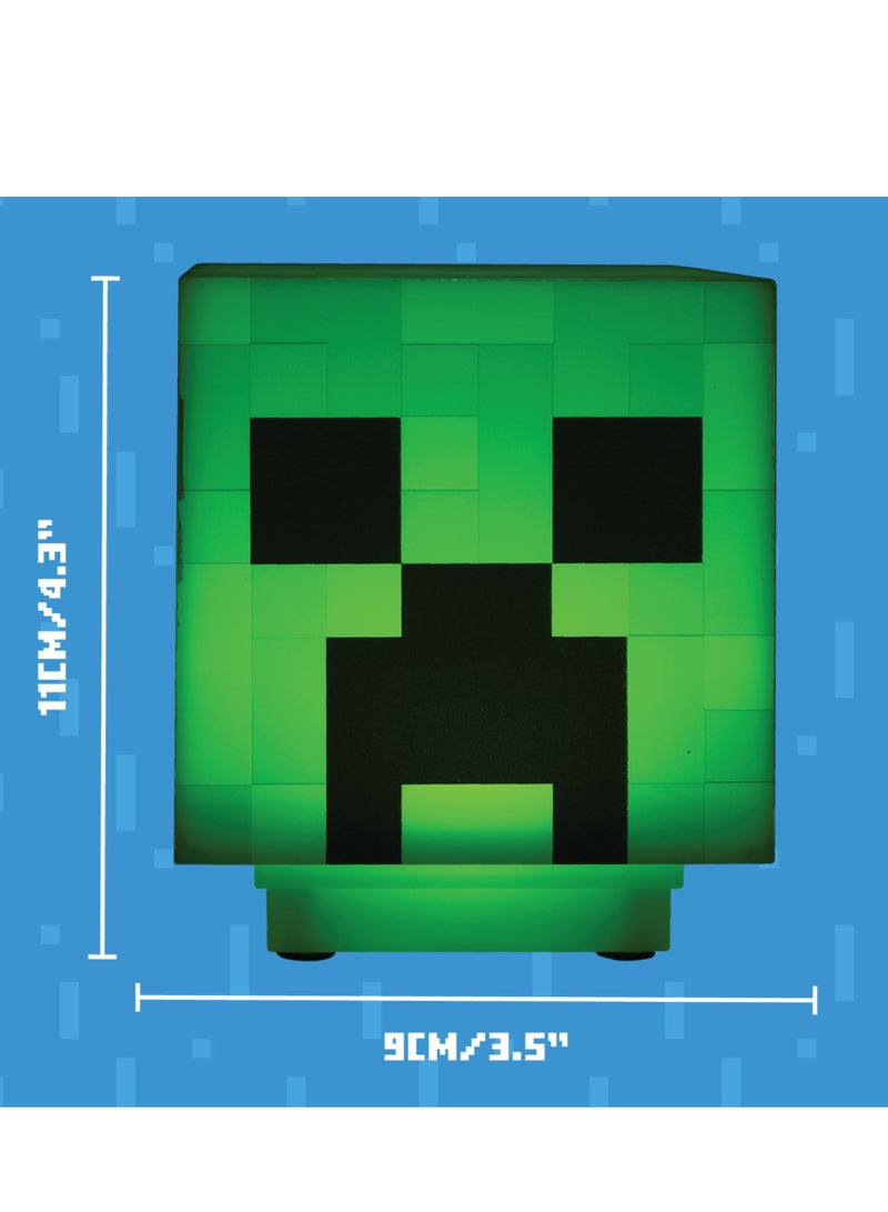 ماين كرافت مصباح مكتب كريपर من مينكرفت بمؤثرات صوتية كريपर، مصباح ليل متحرك لغرفة الأطفال أو تزيين غرفة اللاعب - هدايا مينكرفت - Image 4