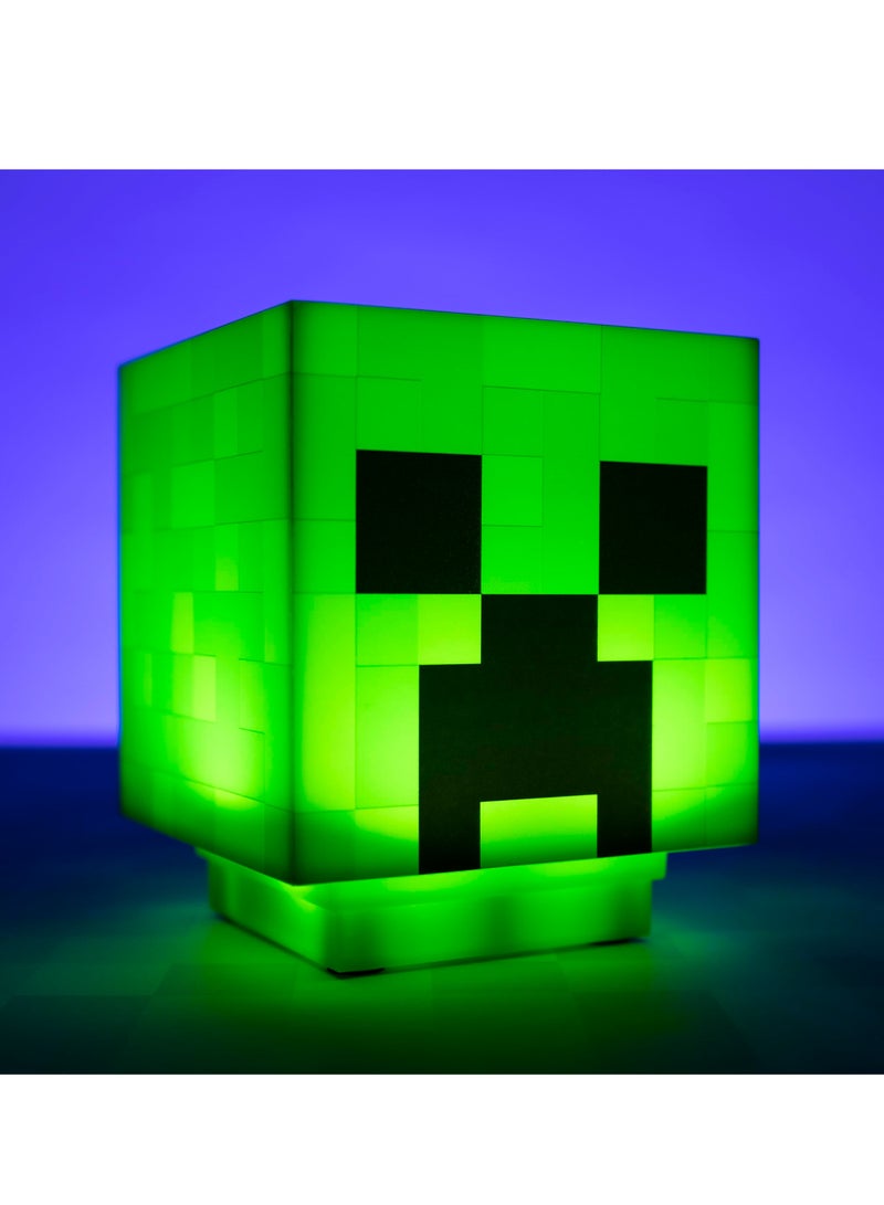 ماين كرافت مصباح مكتب كريपर من مينكرفت بمؤثرات صوتية كريपर، مصباح ليل متحرك لغرفة الأطفال أو تزيين غرفة اللاعب - هدايا مينكرفت - Image 2