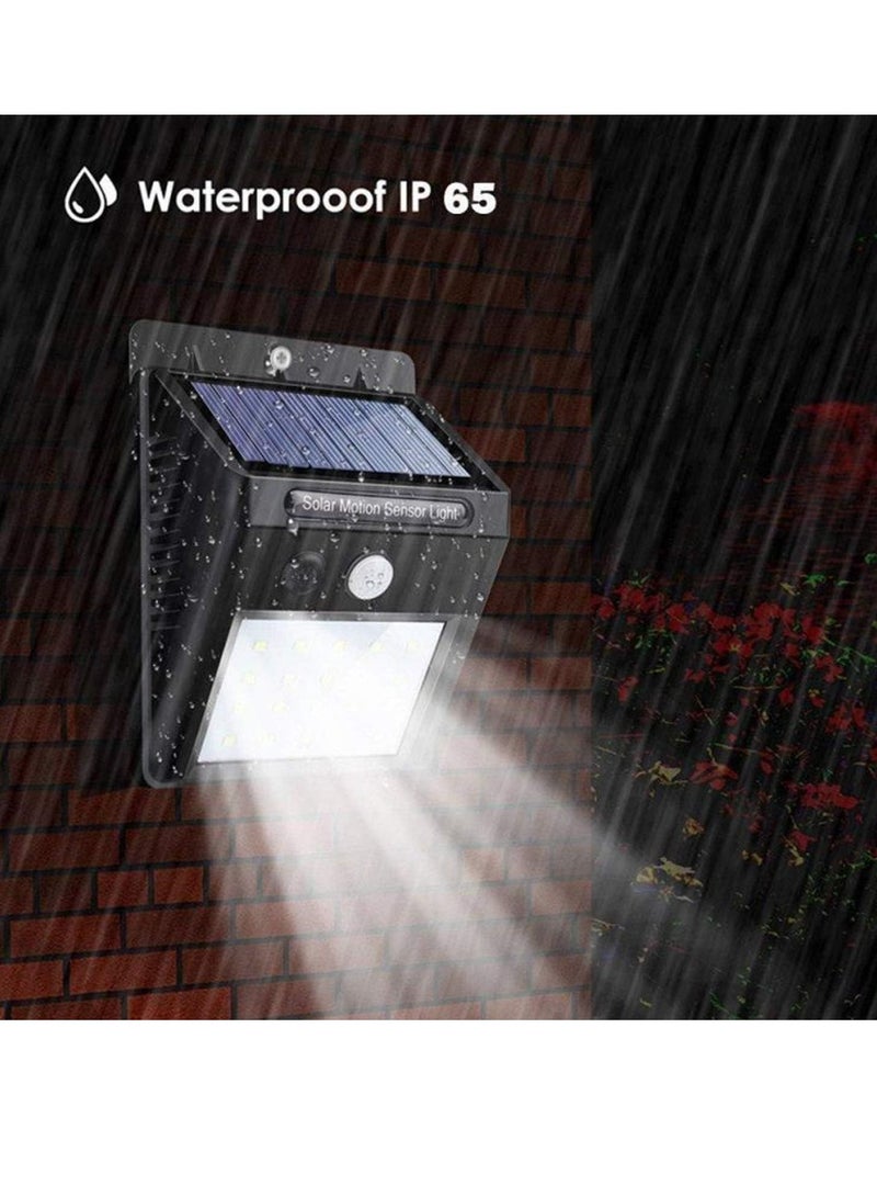 【4 pack】 35 LED Solar Lights Outdoor Waterproof Solar Motion Sensor Light Wireless Lights Outside Wall Lamp for Driveway Patio Garden Path  - Image 3