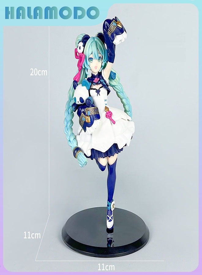 هالامودو هاتسون ميكو باندا نمط لطيف اليدوية انمي فتاة النموذجي ، لتزيين سطح المكتب والهدايا للبنات - Image 4