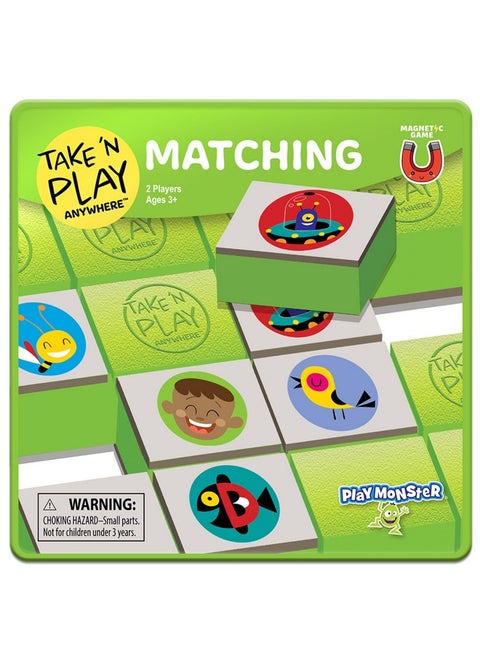 Take N Play - Matching Game - Easy To Use, Hard To Lose - Fun On The Go Travel Game - For Ages 3+
