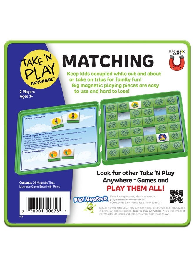 PlayMonster - Take N Play - Matching Game - Easy To Use, Hard To Lose - Fun On The Go Travel Game - For Ages 3+ - Image 1