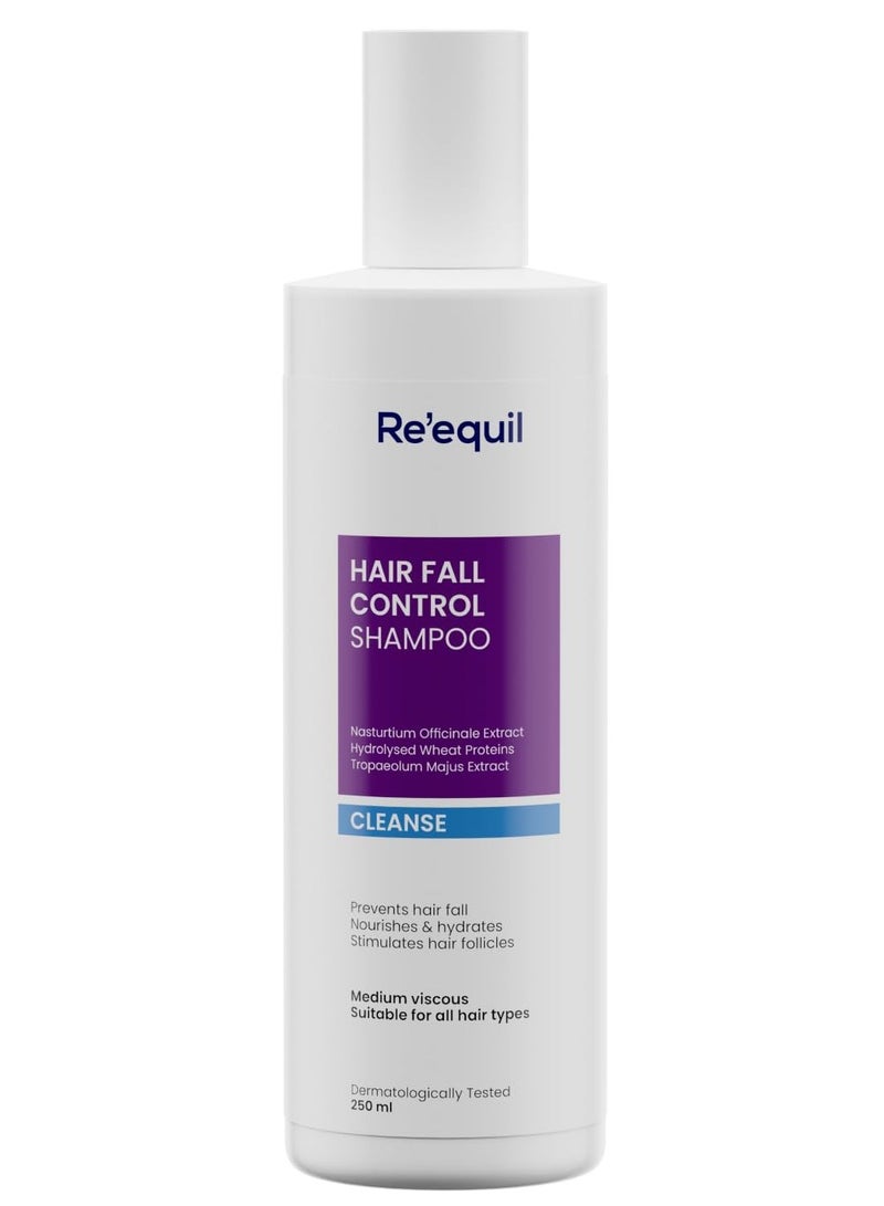 RE' EQUIL Hair Fall Control Shampoo | Reduces Hairfall | Promotes Hair Thickness | All Hair Types | 250ml - Image 1