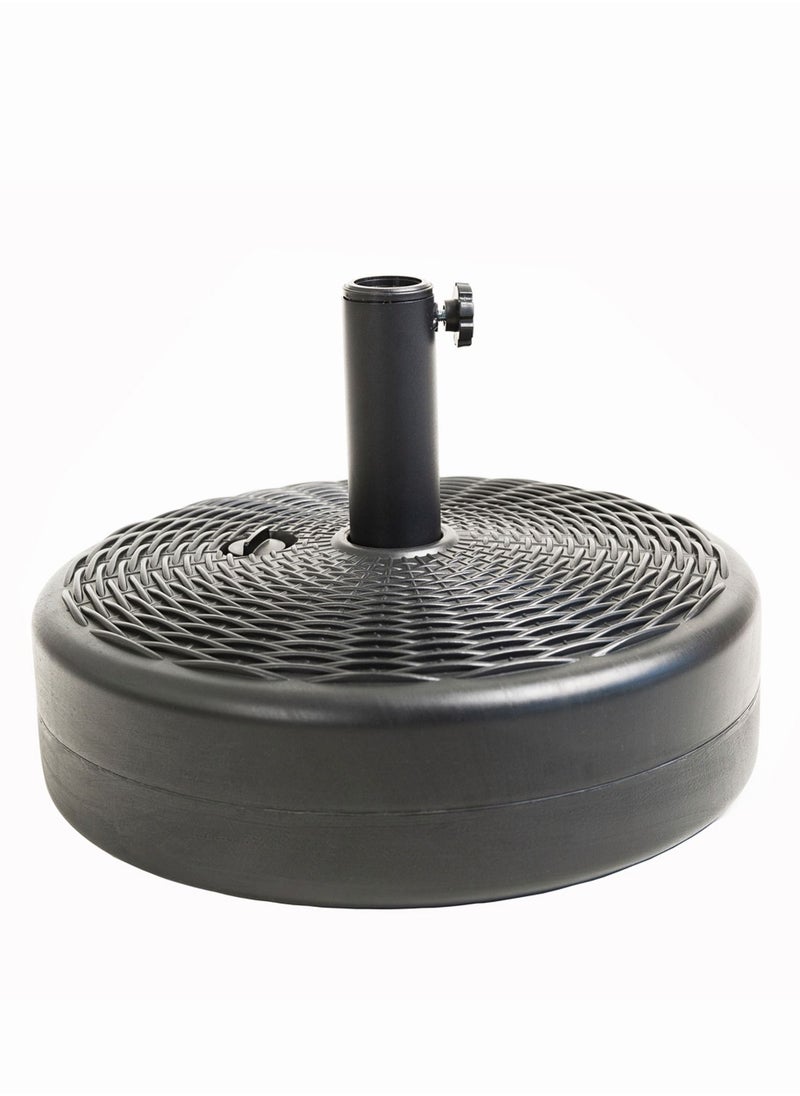 C-Hopetree Heavy Duty Water Fillable Base Stand for Patio Outdoor Table Umbrella Black  - Image 1