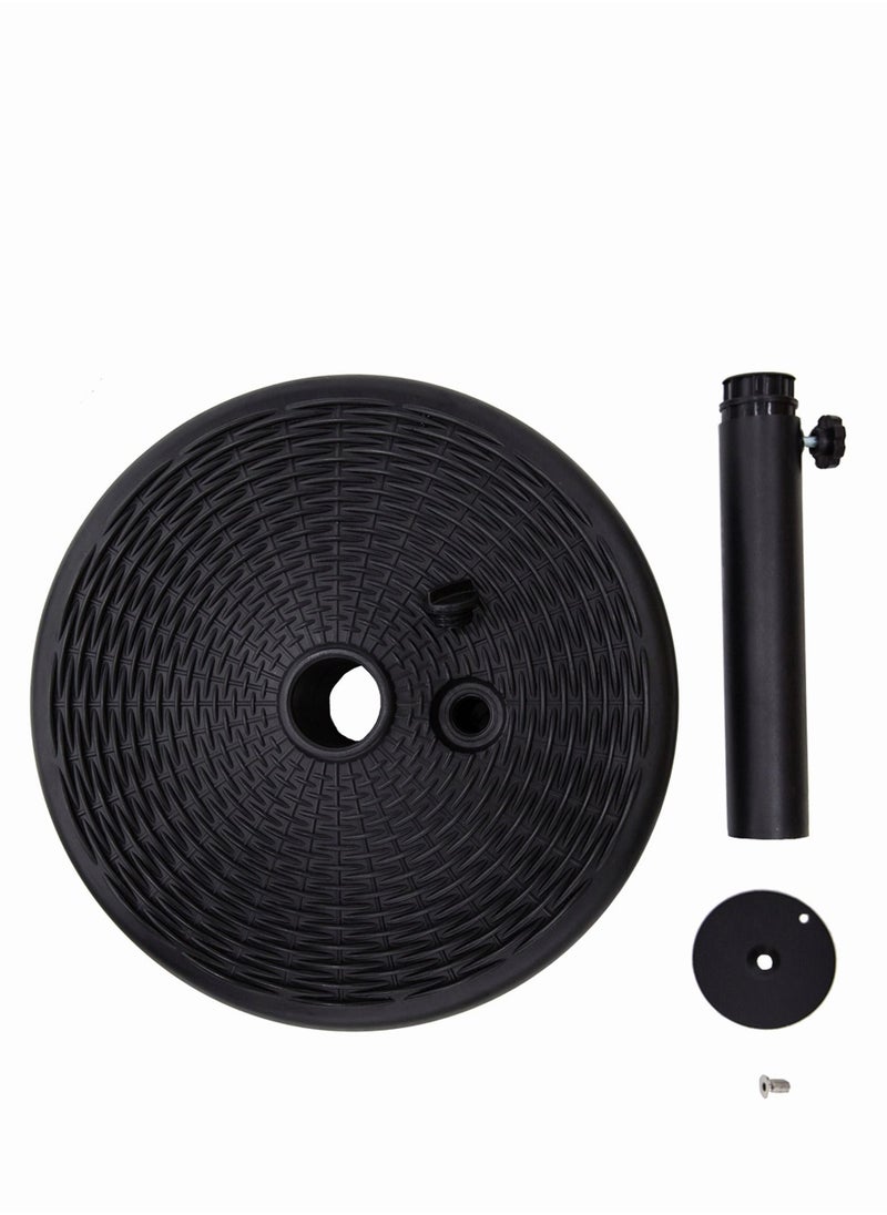 C-Hopetree Heavy Duty Water Fillable Base Stand for Patio Outdoor Table Umbrella Black  - Image 2