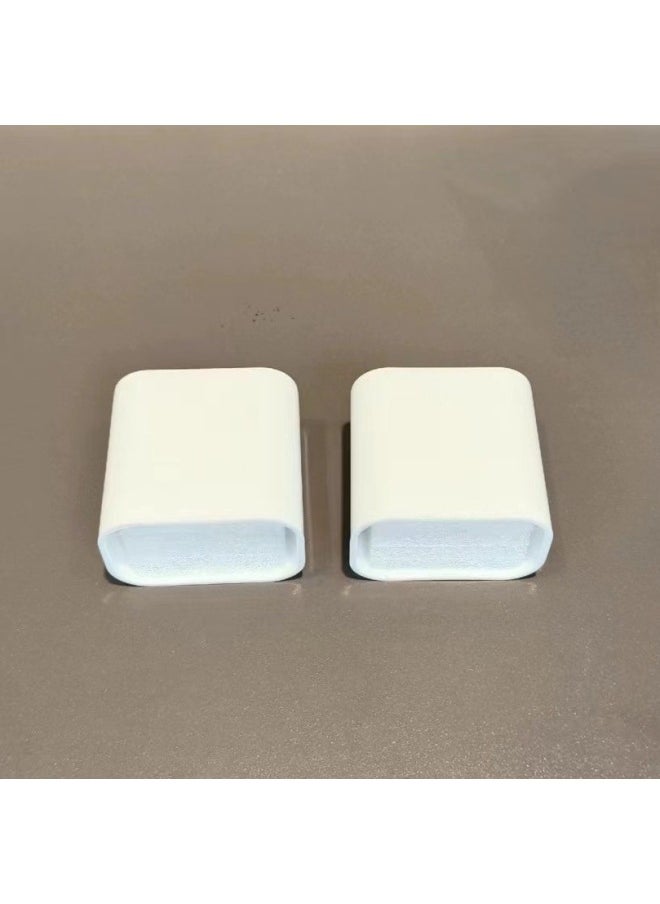 Generic - Suitable For Apple Fast Charging 20W Charger Protective Case 18W Charging Head IPhone Protective Case Transparent Soft Case Color-Color:White ] - Image 1