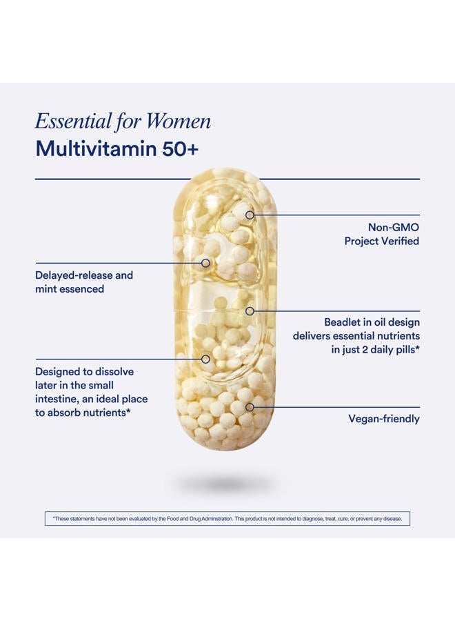 Ritual Multivitamin for Women 50+, Menopause Supplements with Vitamin D3, K2 and Magnesium for Bone Support*, Omega-3 DHA, Vitamin B12, Non-GMO, Mint Essenced, 30 Day Supply, 60 Vegan Capsules - Image 5