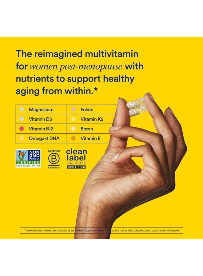 Ritual Multivitamin for Women 50+, Menopause Supplements with Vitamin D3, K2 and Magnesium for Bone Support*, Omega-3 DHA, Vitamin B12, Non-GMO, Mint Essenced, 30 Day Supply, 60 Vegan Capsules - Image 3