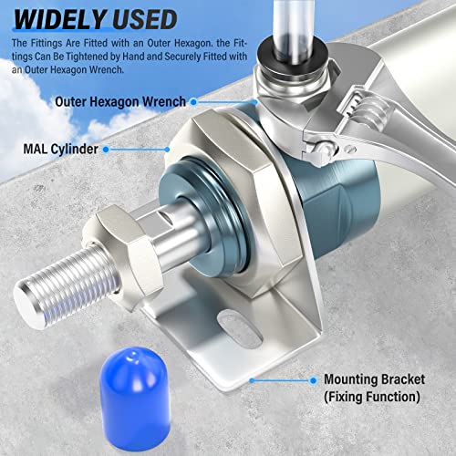TAILONZ PNEUMATIC Male Straight 3/8 Inch Tube OD x 3/8 Inch NPT Thread Push to Connect Fittings PC-3/8-N3 (Pack of 10) - Image 5
