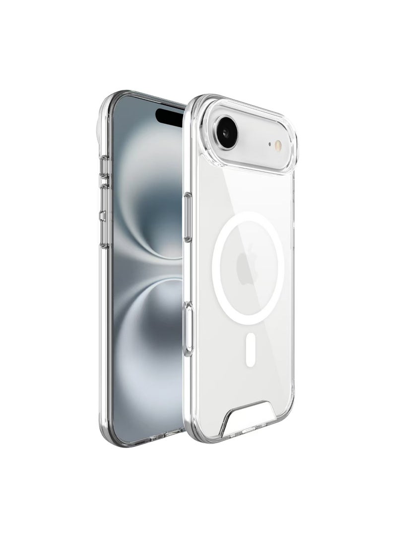 Rock Pow Magnetic for iPhone 17 Air Case, [MagSafe Compatible] [Non-Yellowing] For iPhone 17-6.7 Inch Crystal Clear Shockproof Case - Image 2