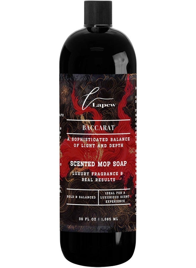 Lapew Baccarat Scented Mop Soap - Luxury Floor Cleaner Concentrate for Mopping Tile, Laminate, Vinyl & Hardwood | Streak-Free, Low-Foam | 36 oz - Image 1