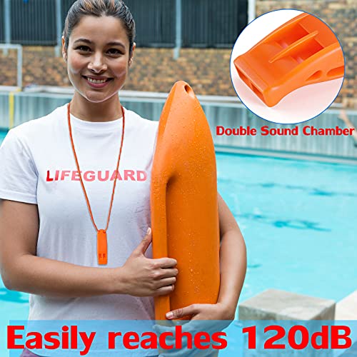 Hipat Emergency Whistle, Super Loud Floating Whistle with Lanyard, Ideal for Boating, Swimming, Kayaking, Water Survival, Hiking, Camping, Climbing - Image 2