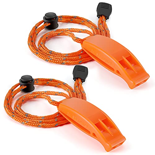 Hipat Emergency Whistle, Super Loud Floating Whistle with Lanyard, Ideal for Boating, Swimming, Kayaking, Water Survival, Hiking, Camping, Climbing - Image 1