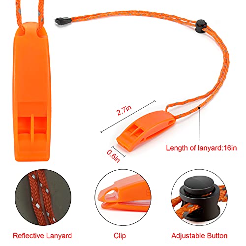 Hipat Emergency Whistle, Super Loud Floating Whistle with Lanyard, Ideal for Boating, Swimming, Kayaking, Water Survival, Hiking, Camping, Climbing - Image 3