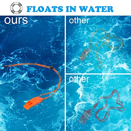 Hipat Emergency Whistle, Super Loud Floating Whistle with Lanyard, Ideal for Boating, Swimming, Kayaking, Water Survival, Hiking, Camping, Climbing - Image 5