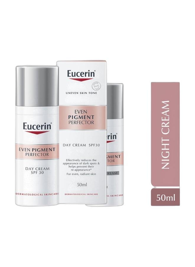 Eucerin Complete Day & Night Pigment Care Set – Even Pigment Perfector Face Day Cream 50ml & Face Night Cream 50ml with Thiamidol – Moisturizing, Pigment Spot Reduction & Skin Brightening for All Skin Types  - Image 1