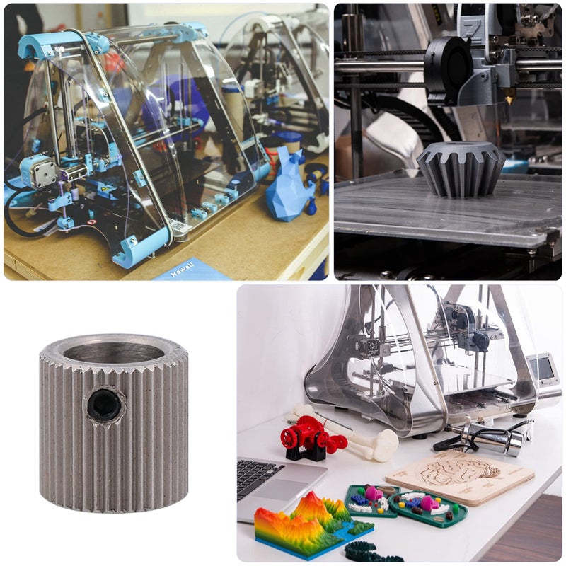 4Pcs Stainless Steel 3D Printer Extruder Feed Wheels for Smooth Filament Flow - Image 4