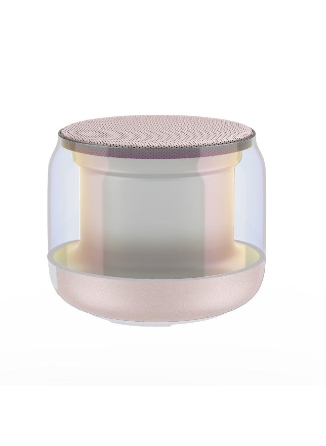 Miniso A10 (Pink) Enjoy music on the go with this compact pink wireless speaker. 