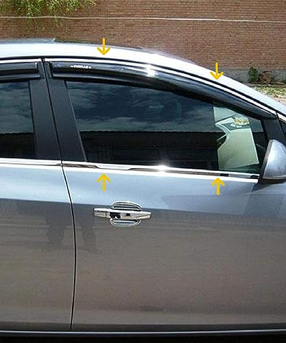SCUARI 1/2 Inch Wide Chrome Tape,25FT Chrome Tape for Cars,Car Accessories Car Trim,Automotive Chromes Trim Molding,Auto Body Chromes Trims Strip,Universal Trims for Most Truck RV Door Window - Image 5