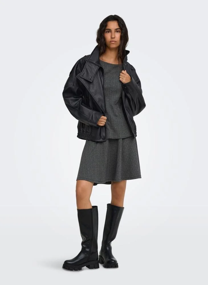 Only  Onlvani Faux Leather Jacket for Women | Best Price UAE