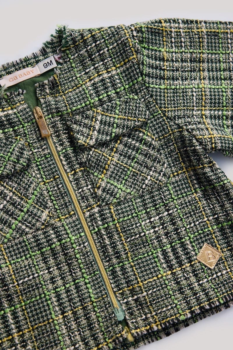 GB Baby Bg Store Baby Girl Plaid Jacket - Image 3