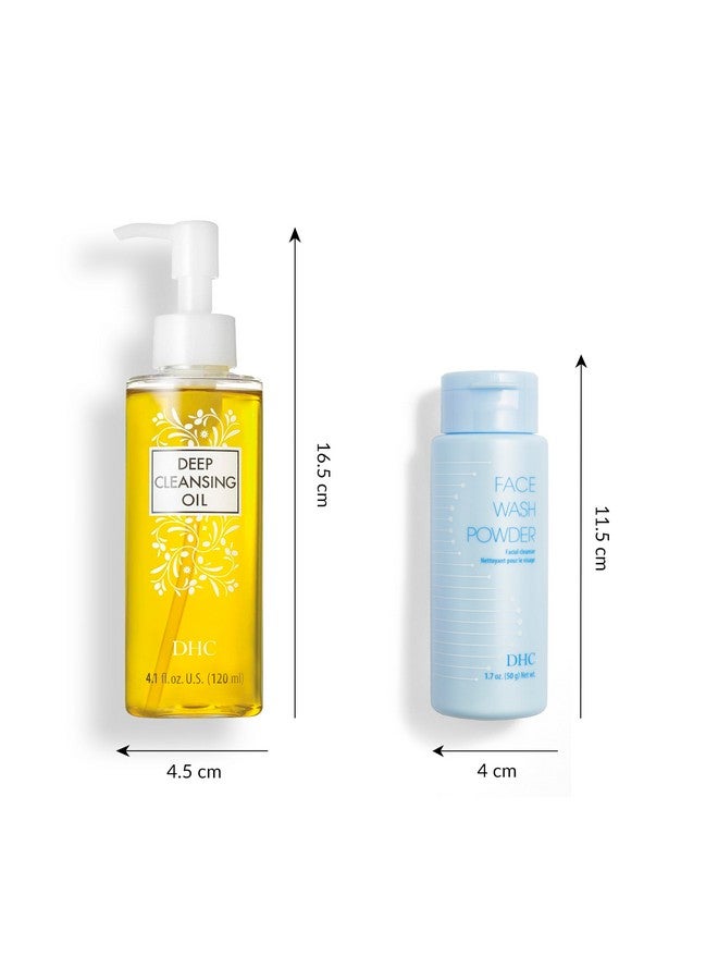 DHC Deep Cleansing Oil 4.1 Fl Oz. And Face Wash Powder 1.7 Oz. Net Wt. - Image 4