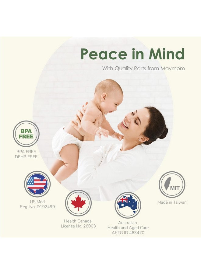 ماي موم أجزاء مضخة Maymom متوافقة مع Spectra S1 Spectra S2 Synegy Gold غير الأصلية أجزاء مضخة بديلة Spectra S2 صمام منقار البط Spectra (6 قطع باللون الأبيض) - Image 2
