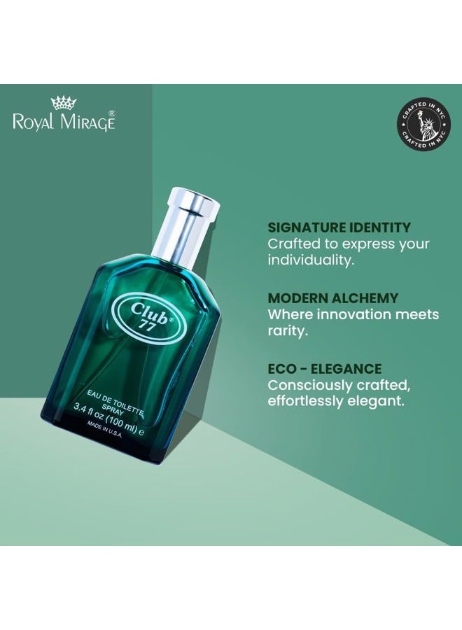 ROYAL MIRAGE Club 77 EDT Spray -100ml - Image 5