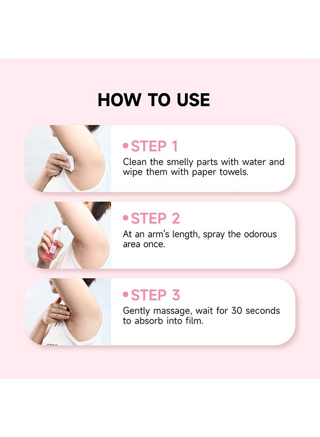 BARUBT Sakura Gluta Deodorant Spray -  Armpit Refreshing Antiperspirant Spray for Clean Armpit Odor, Body Odor, Sweat Odor,Brightening Quick Drying Deodorant Spray Under Armpit - Image 5