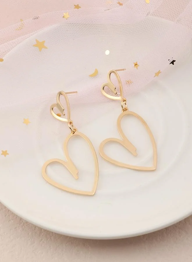 Take Two  Heart Drop Earrings for Women | Best Price UAE