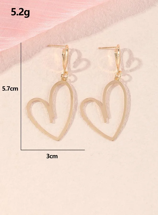 Take Two  Heart Drop Earrings for Women | Best Price UAE