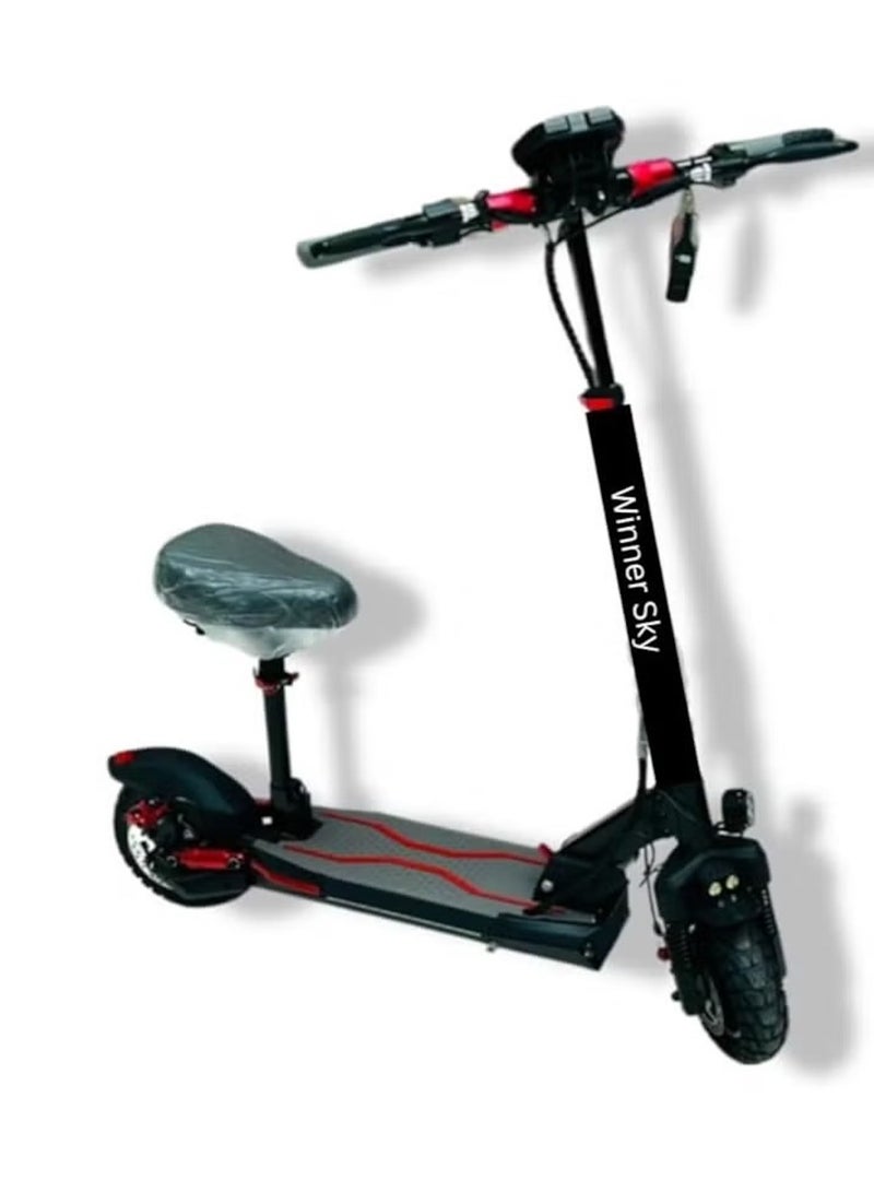 وينر سكاي سكوتر كهربائي E10 - محرك 1200 واط بتصميم أسود أنيق - Image 1