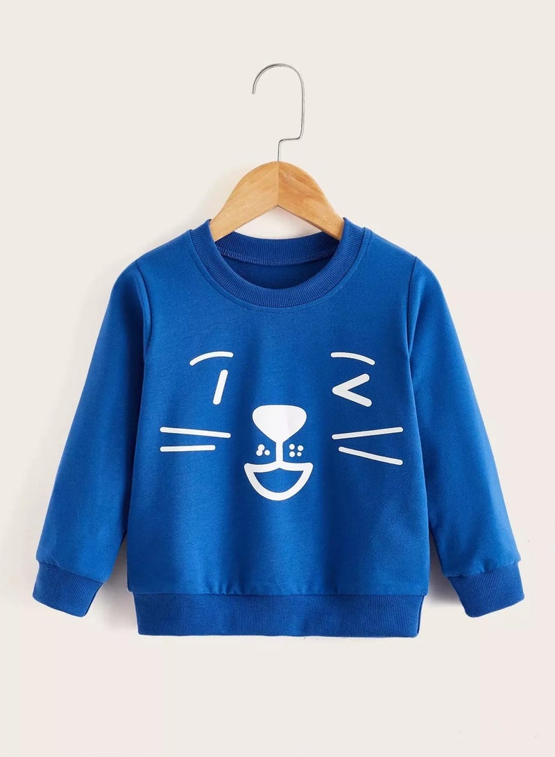 Toddler Boys Cartoon Graphic Pullover  - Image 1
