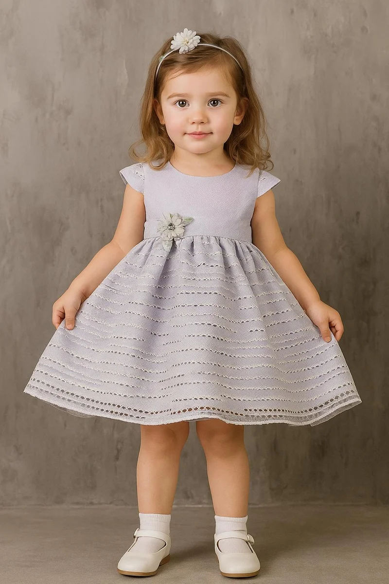 فيا بامبينو Lovely Gray Dress BG 514
