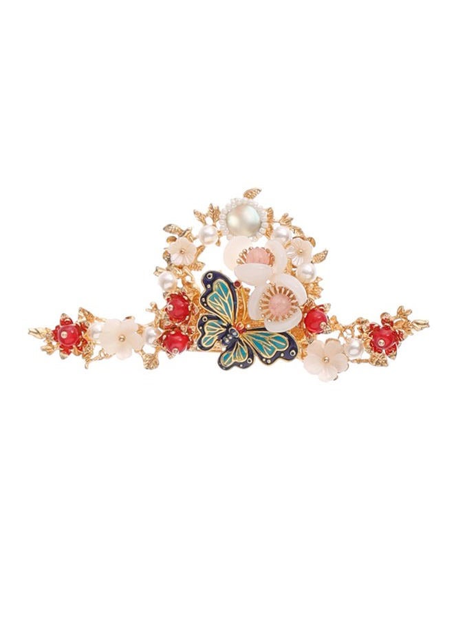 Engjajo Alloy Hair Sticks Pins Long Tassel Butterfly Flower Hanfu Chinese Hair Comb Set Earrings Traditional Classical - Image 5