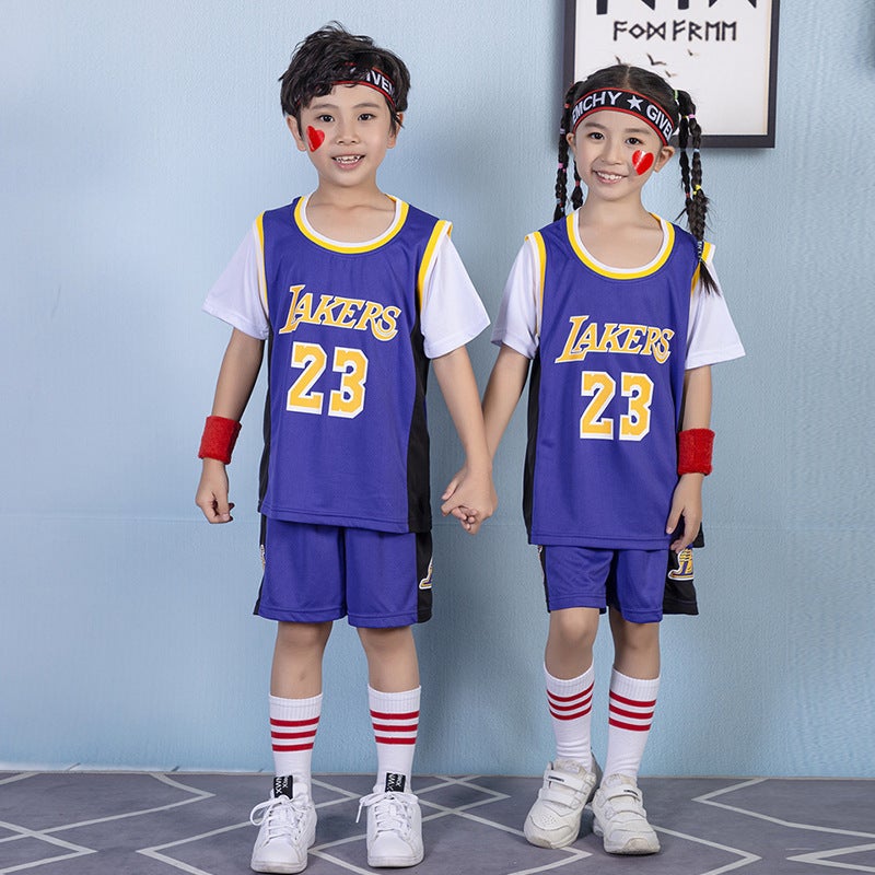 Children'S Basketball Clothes Suit Boys' Kindergarten Performance Clothes Competition Training Clothes Girls' Training Camp No.24 Jersey - Image 5