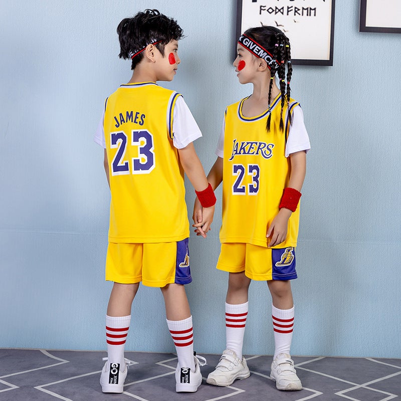 Children'S Basketball Clothes Suit Boys' Kindergarten Performance Clothes Competition Training Clothes Girls' Training Camp No.24 Jersey - Image 4