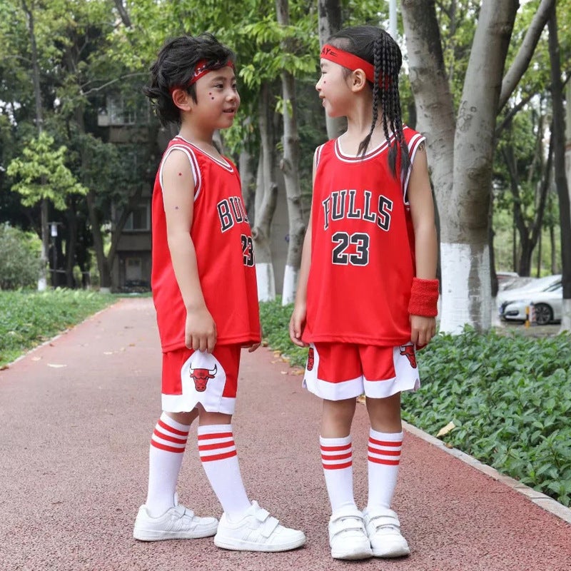 Children'S Basketball Clothes Suit Boys' Kindergarten Performance Clothes Competition Training Clothes Girls' Training Camp No.24 Jersey - Image 1