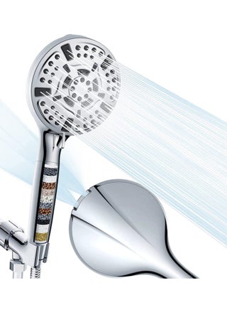 High Pressure Handheld Shower Head with Filters for Hard Water, 10 Modes for Water Saving, Built-in Power Wash for Easy Cleaning of Tubs, Tiles, and Pets - pzsku/Z1AF112C13DBF48D881C7Z/45/_/1726229806/ca4eabaf-3da4-4068-9952-d6649ea551ee