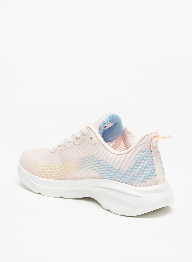 شو اكسبرس Women's Textured Lace-Up Sports Shoes