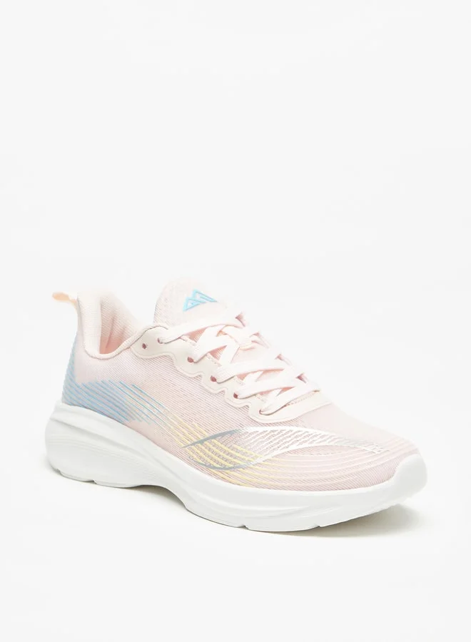 شو اكسبرس Women's Textured Lace-Up Sports Shoes