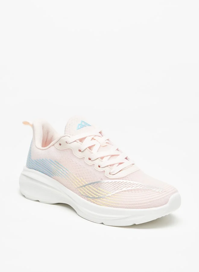 شو اكسبرس Women's Textured Lace-Up Sports Shoes
