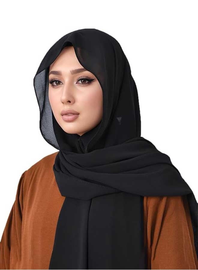 رَوَائِد وشاح حجاب شيفون للنساء، قابل للتعديل بالمغناطيس، غطاء رأس مسلم. - Image 2