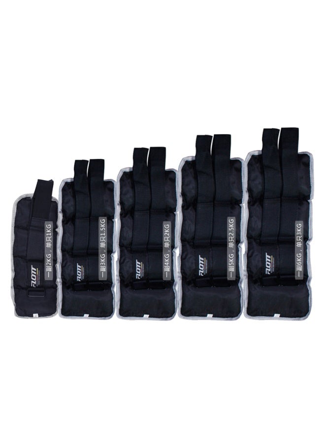 FLOTT Adjustable Ankle Weights Set of 2, 0.5–3kg Wrist and Ankle Weight Straps, Adjustable Leg Weights for Fitness, Running, Yoga, Aerobics, Strength Training, Home Workout Equipment for Men and Women(2.5kg) - Image 2