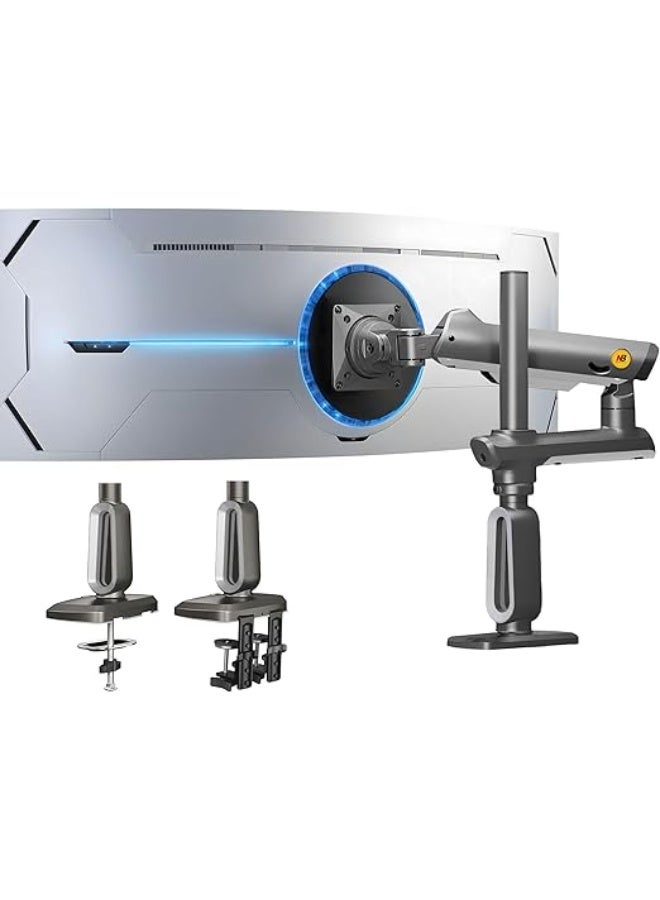 NB NORTH BAYOU NB Ergonomic Gaming Monitor Stand - Heavy-Duty & Fully Adjustable Monitor Arm for 27-50 Inch Screens - Max Load 18kg - Image 1