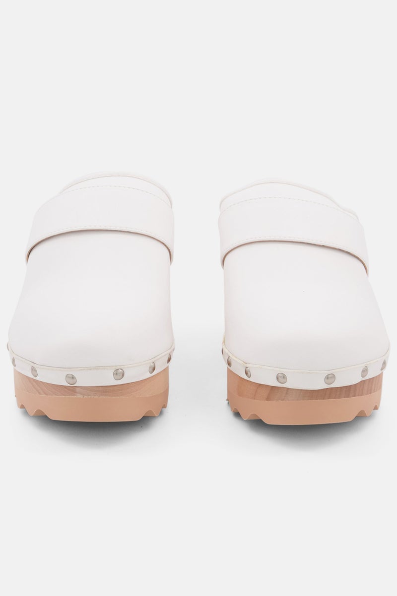 AEROSOLES أحذية نسائية جلدية سهلة الارتداء، بيضاء - Image 4