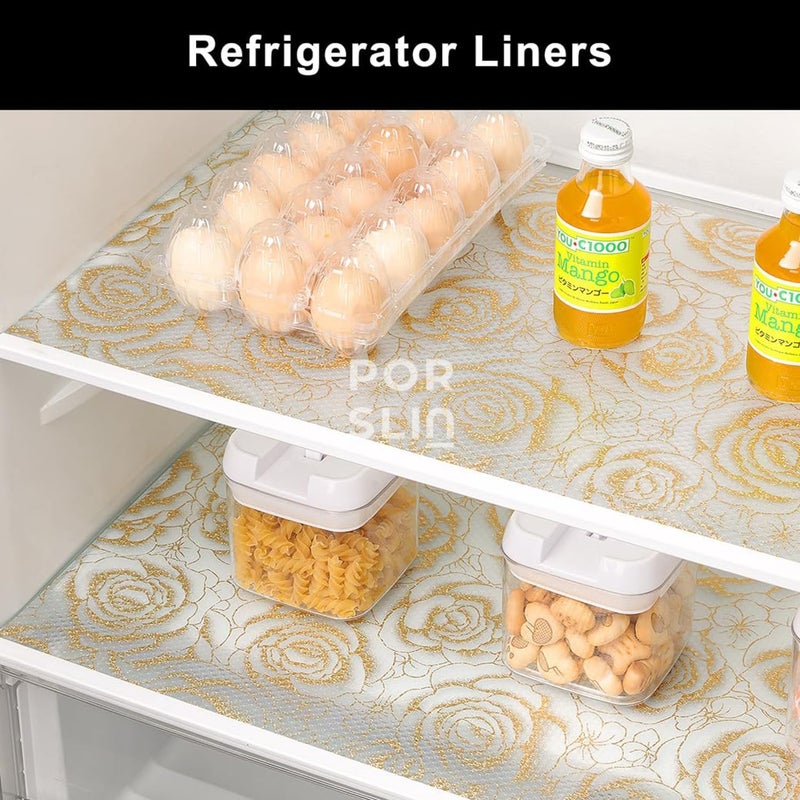 Porslin Shelf Liners, 45cm x 5m, Non-Adhesive EVA, Waterproof, Anti-Slip, Washable, BPA-Free, Durable, Reusable, Food Safe for Kitchen Shelves, Cupboards, Drawers, Fridge Mats, Double-Sided - Image 3