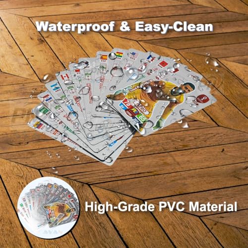 PN AVAN Football Card Set Waterproof Plastic Card 55 Silver Card (Silver Colour) - Image 3